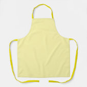 Tablier jaune clair présentant un design simple et (Recto)