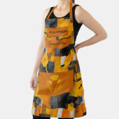 Tablier Jaune et Orange Abstrait - Cuisine Moderne et Auda (Insitu)