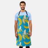 Tablier jaune frais banane tropicale sans soudure patte (Porté)