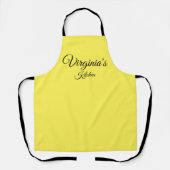 Tablier jaune personnalisé (Recto)