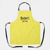 Tablier jaune personnalisé (Recto)