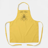 Tablier Jaune Personnalisé avec Illustration & Mar (Recto)
