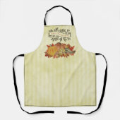 Tablier Jaune Thanksgiving Citrouilles et Squash (Recto)