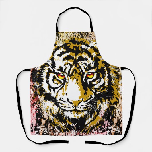 Tablier jaune | Tigre coloré (Recto)