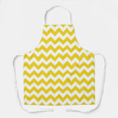 Tablier Jaune Zigzag, Jaune Chevron, Motif géométrique (Recto)