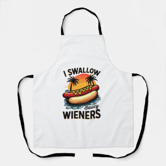 Tablier J'avale Saucy Wieners Drôle Adulte Plaisanterie Ho