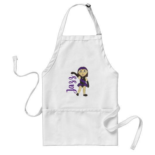 Tablier Jazz Dancer Classe Purple Considérant Costume Dans (Devant)