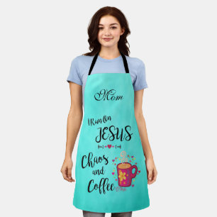 Tablier Je Coule Sur Jésus, Le Chaos Et Le Café Apron