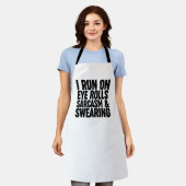 Tablier Je Cours Sur Les Rouleaux, Sarcasmes Et Balayage (Porté)