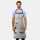 Tablier Je Cuis avec du vin... (Porté)