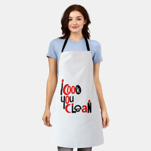 Tablier je cuisine vous nettoyez