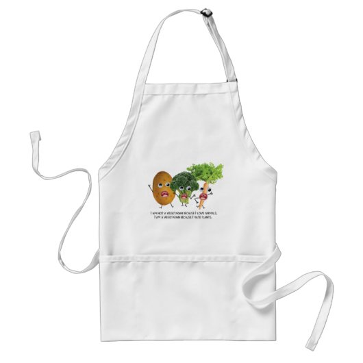 Tablier Je déteste le légume :) (Devant)