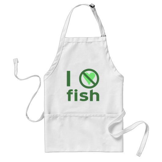 Tablier Je déteste le poisson (Devant)