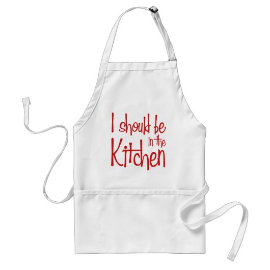 Tablier Je devrais être dans la cuisine hausfrau (Devant)