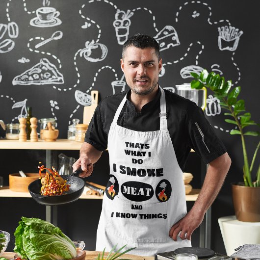 Tablier Je fume de la viande