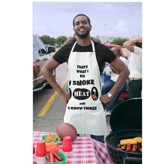 Tablier Je fume de la viande