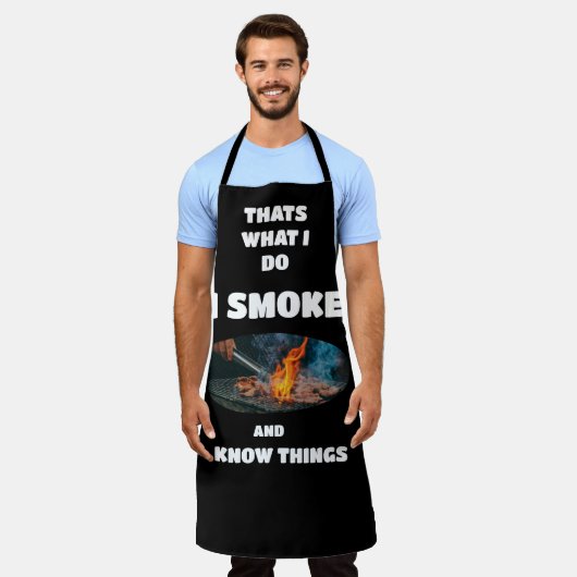 Tablier Je fume de la viande (Porté)