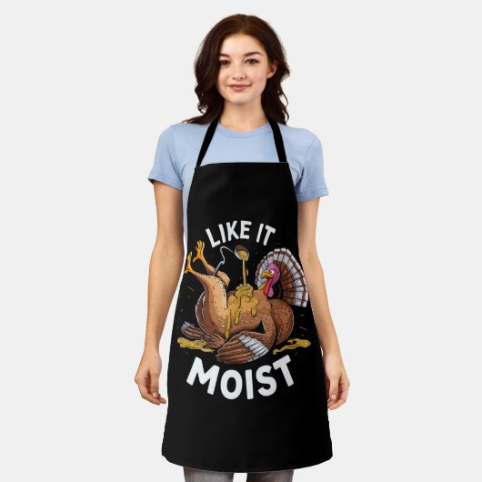 Tablier Je L'Aime Moist Thanksgiving Turquie Gravé (Porté)