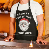 Tablier Je le fais pour le Noël du héros Père Noël Nom drô