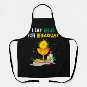 Tablier Je Mange Jésus Pour Le Petit Déjeuner Communion Ca