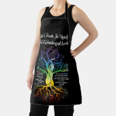 Tablier Je Me Pense Comme Une Merveilleuse Hippie Mondiale (Insitu)
