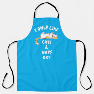 TABLIER JE N'AIME QUE LES CHATS & LES SIESTES OK?