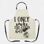Tablier Je ne fume que l'Apron des bons trucs (Recto)