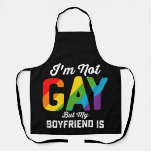 Tablier Je ne suis pas gay mais mon petit ami est drôle Fi