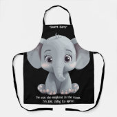Tablier Je ne suis pas l'éléphant dans la pièce (Recto)