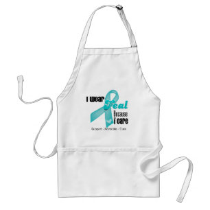 Tablier Je Porte Du Ruban Turquoise Parce Que Je M'Intére