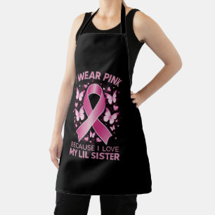 Tablier Je Porte Le Rose Pour Ma Soeur Lil Cancer Du Sein 