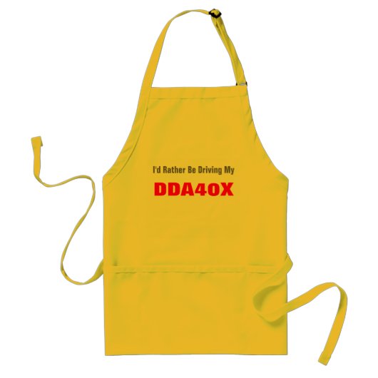 Tablier Je préférerais conduire ma DDA40X (Devant)