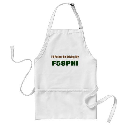 Tablier Je préférerais conduire ma F59PHI (Devant)
