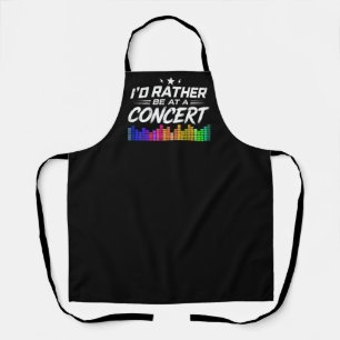 Tablier Je préférerais être à un concert Funny Music Lover