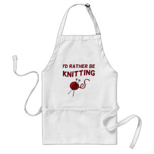 Tablier Je préférerais être Tricot