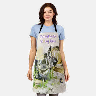 Tablier Je préférerais goûter du vin