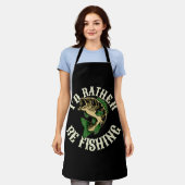 Tablier Je préférerais pêcher drôle (Porté)