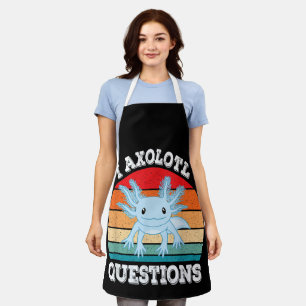 Tablier Je Questions Axolotl Mignon Rétro Drôle Axolotl