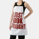 Tablier Je regarde juste droit LGBT Gay Lesbian Pride Mois (Insitu)