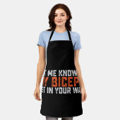 Tablier Je Sais Si Mes Biceps Se Trouvent Dans Votre Chemi (Porté)