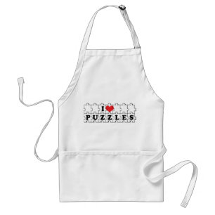 Tablier Je suis amoureux des puzzles en forme de cœur - Am