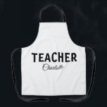 Tablier Je suis enseignant école Collegeajouter votre nom<br><div class="desc">Profession modèles simples pour votre profession</div>