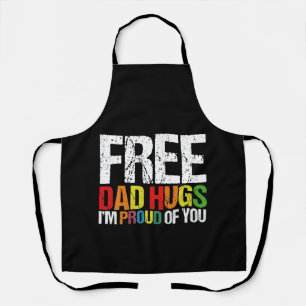 Tablier Je suis fier de toi, câlins gratuits de papa, mois