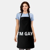 Tablier Je suis homosexuel (Porté)