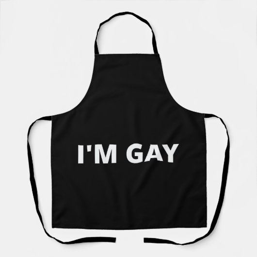Tablier Je suis homosexuel (Recto)