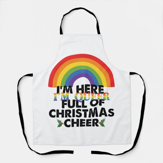 Tablier Je Suis Ici, Je Suis Queer Et Je Suis Plein De Noë (Recto)