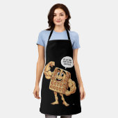 TABLIER JE SUIS ICI POUR LES WAFFLES (Porté)