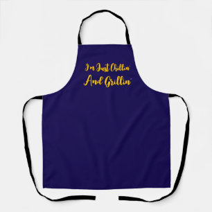 Tablier Je suis juste en train de me détendre et de faire