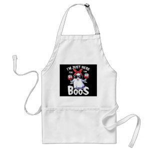 Tablier Je suis juste ici pour le Boos Halloween Women Gho