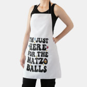 Tablier Je suis juste ici pour l'Hanoukka amusante de Matz (Insitu)